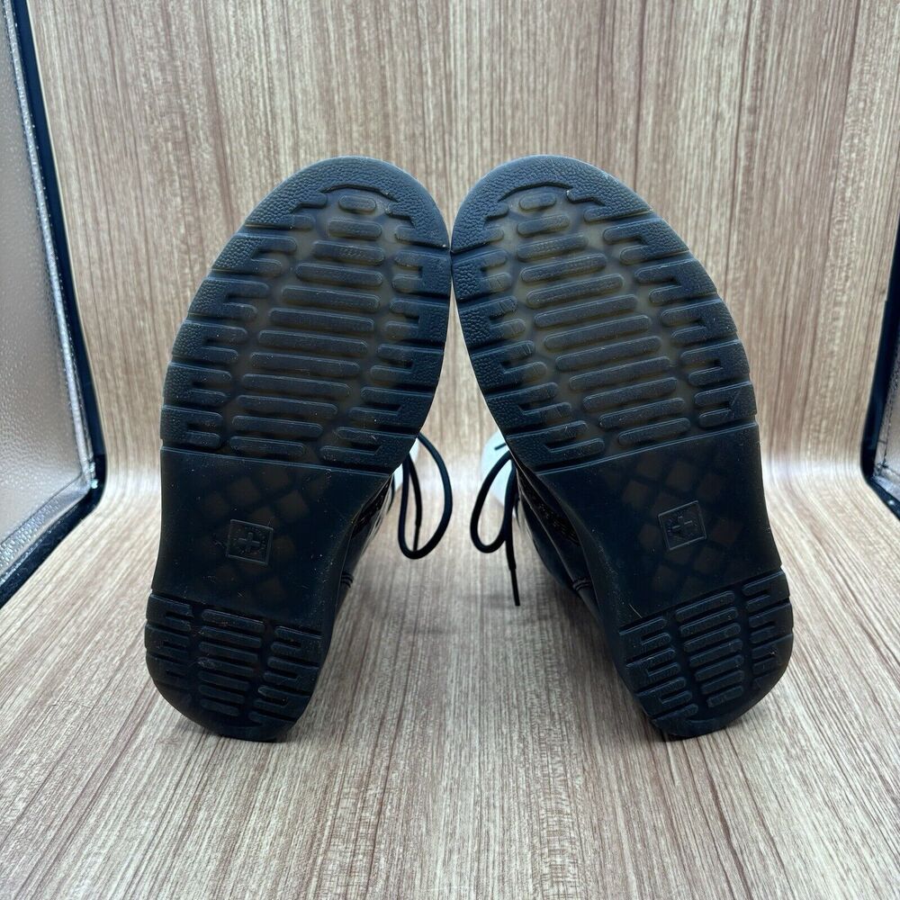 Dr Martens Black Zavala Boots Patent Leather Women's Size 7‎ Mens Size 6 - Picture 7 of 9